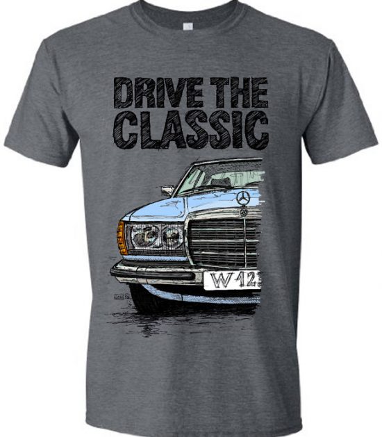 Clasic Retro Mercedes W123 T-shirt