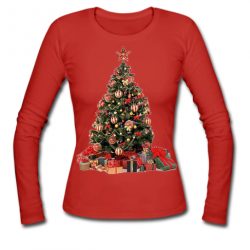 Christmas Tree Red Sweatshirt