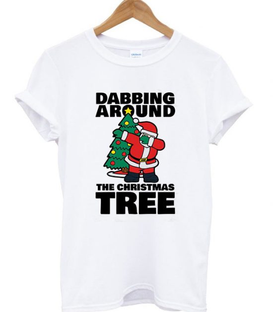 Dabbing Around The Christmas Tree Christmas Shirt