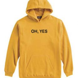 OH YES Yellow Hoodie