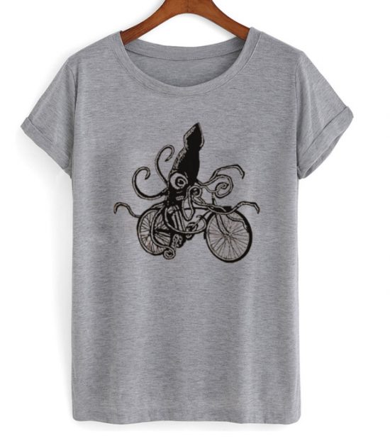 Squid on a Bike Tshirt