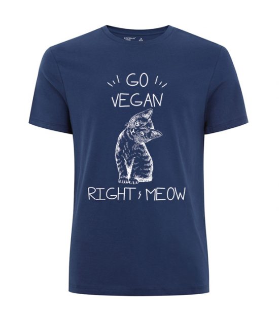 Go Vegan Right Meow T Shirt