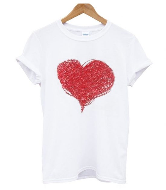 Heart Printed T-Shirt