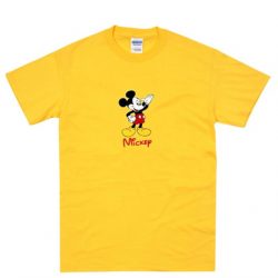 mickey mouse yellow t shirt