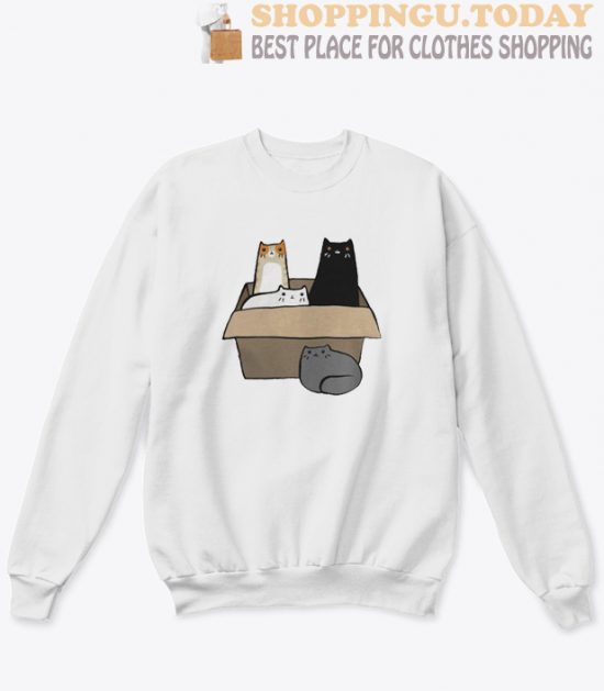 4 Cats in a Box Sweatshirt