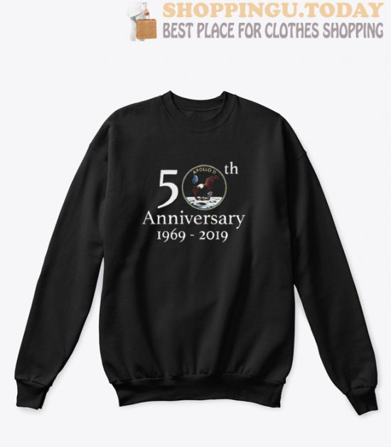 Apollo 11 50th Anniversary Shirt NASA Moon Landing Logo Sweatshirt