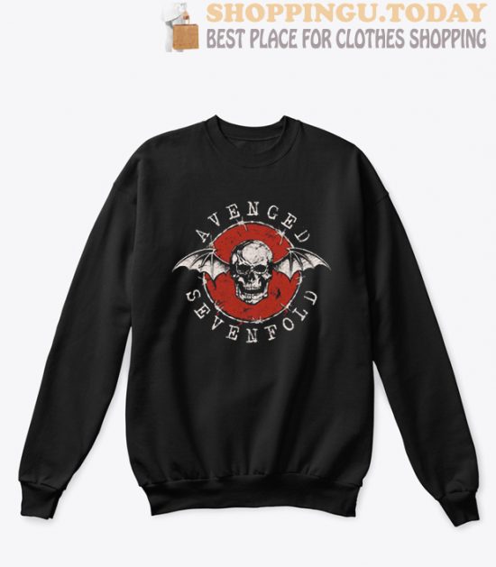 Avenged Sevenfold Red Bat Skull Sweatshirt