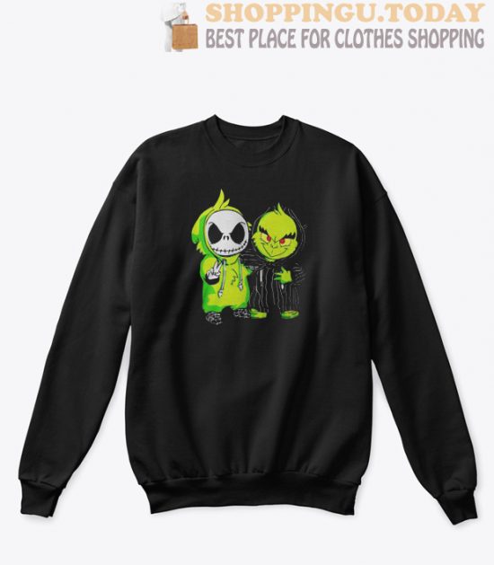 Baby Jack Skellington and Grinch Sweatshirt