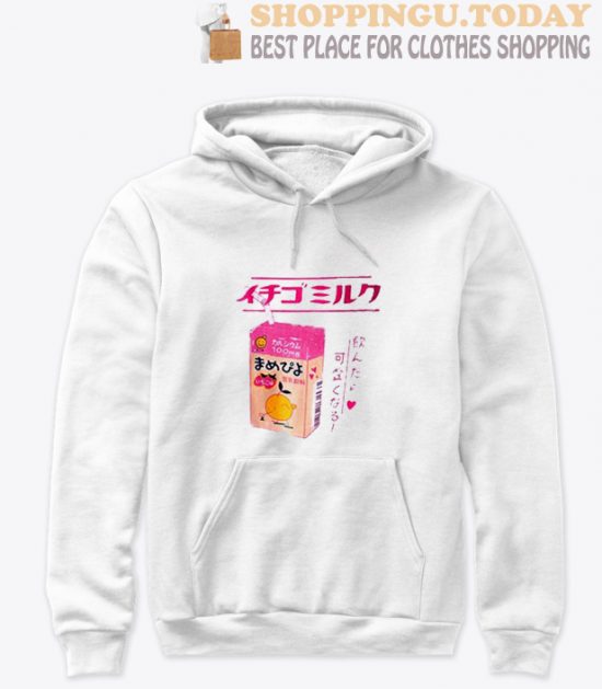 Ichigo Milk New Light Pink Back Hoodie