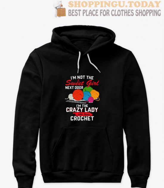 I’m The Crazy Lady Crochet Hoodie