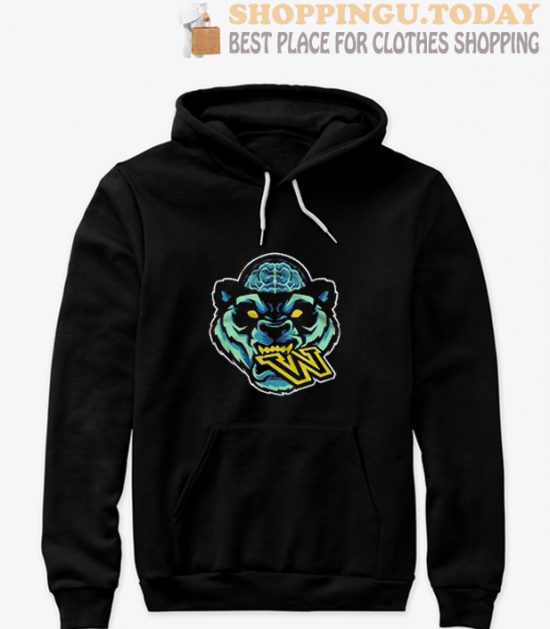 Panda head eat W Hoodie