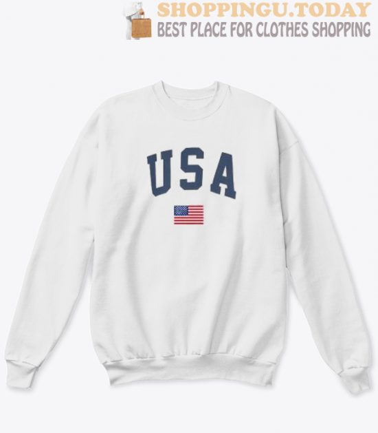 USA and Flag Sweatshirt