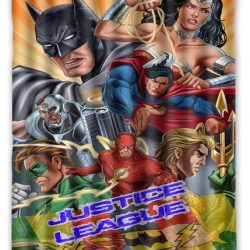 Its Justice League Superhero Shower Curtain