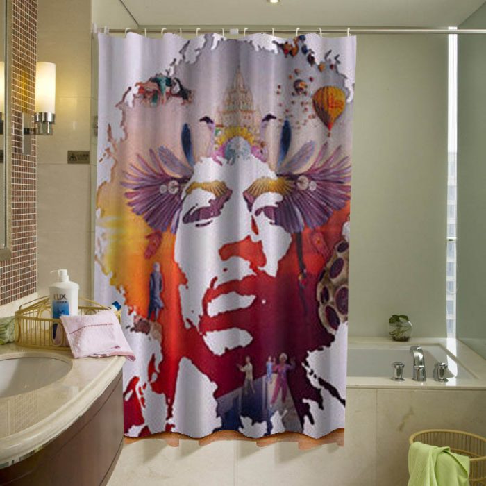 Jimi Hendrix Shower Curtain