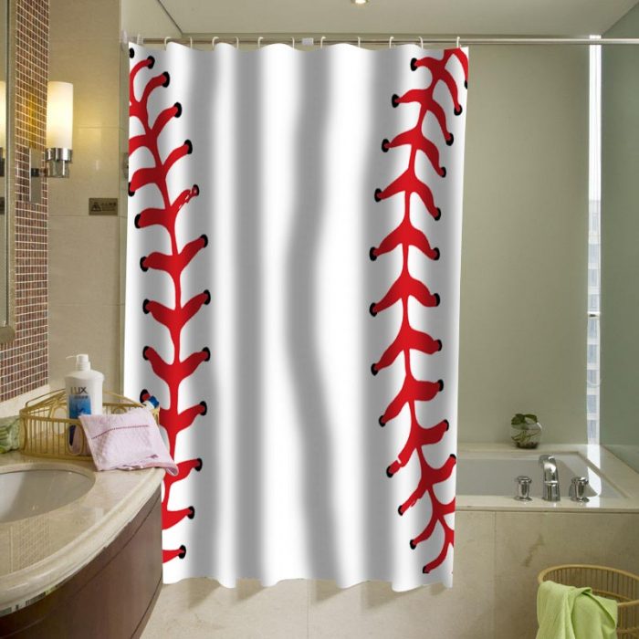 ball baseball shower curtain