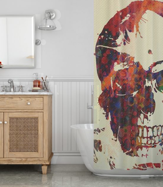 Skull decor Shower Curtain