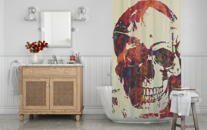 Skull decor Shower Curtain