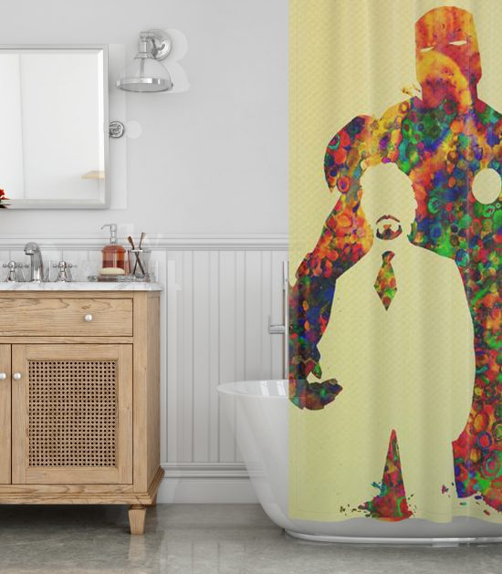 Tony Stark art Shower Curtain