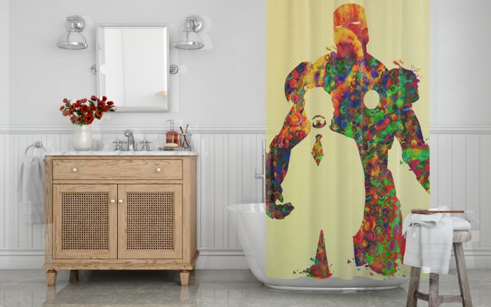 Tony Stark art Shower Curtain