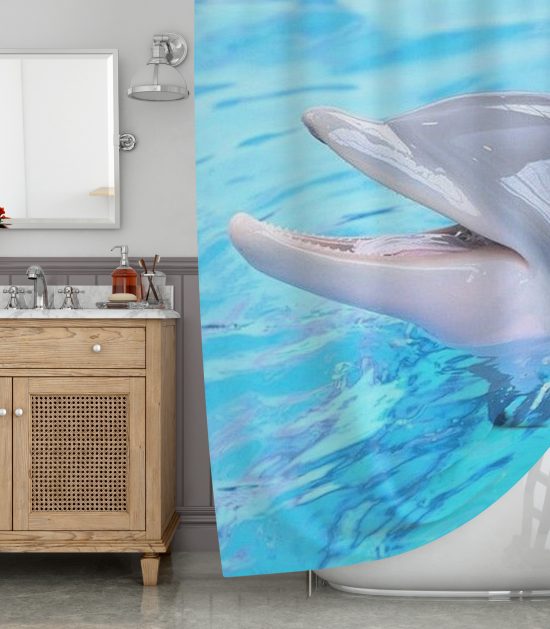 Baby Dolphin Shower Curtain