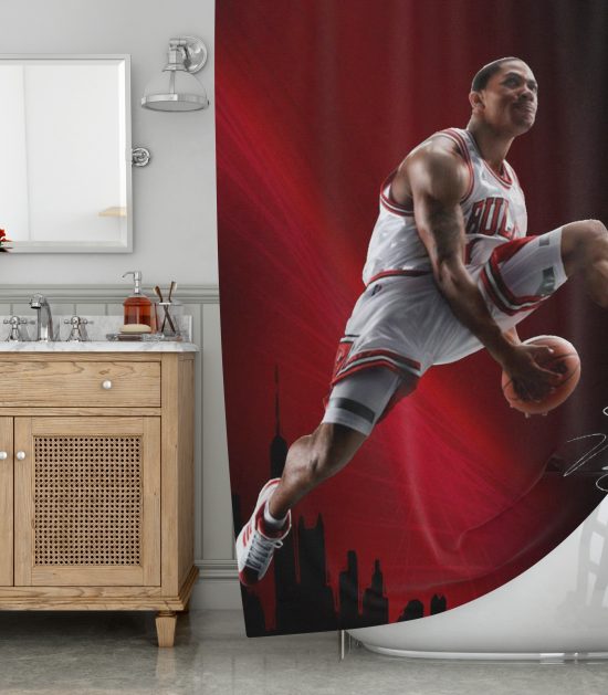 Derrick Rose Shower Curtain