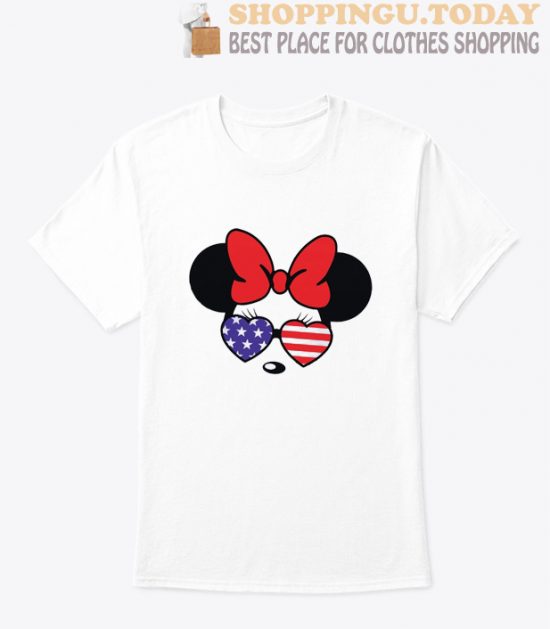 American Flag Mouse 4th Of July High Quality T Shirt