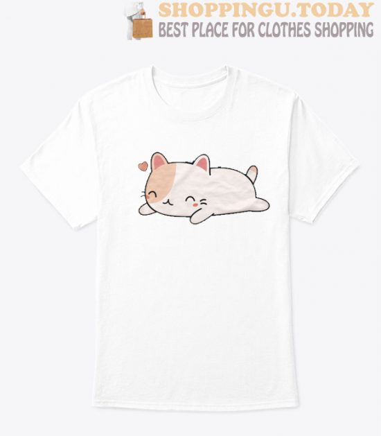 Super Lazy Kawaii Cat High Quality T-Shirt