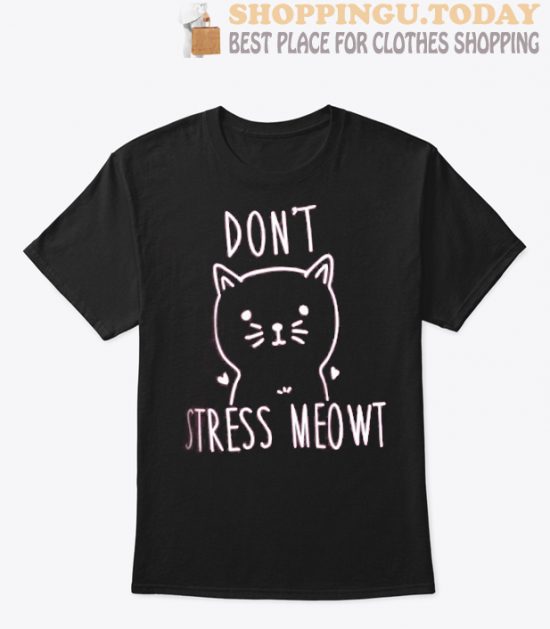 dont stress meowt Triblend Ladies V-neck SP T-Shirt