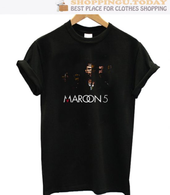 Maroon 5 black custom 5 SP T-Shirt