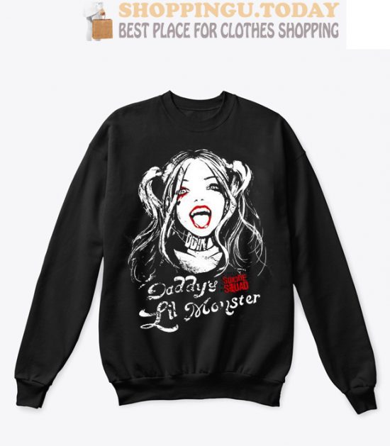 Suicide Squad Harley Quinn Daddy Lil Monster Matching SP Sweatshirt