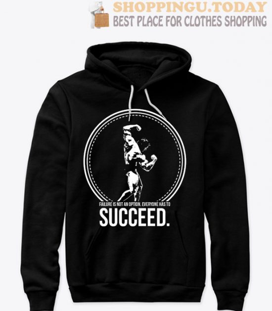 Arnold Schwarzenegger SUCCEED Mens Bodybuilding SP Hoodie