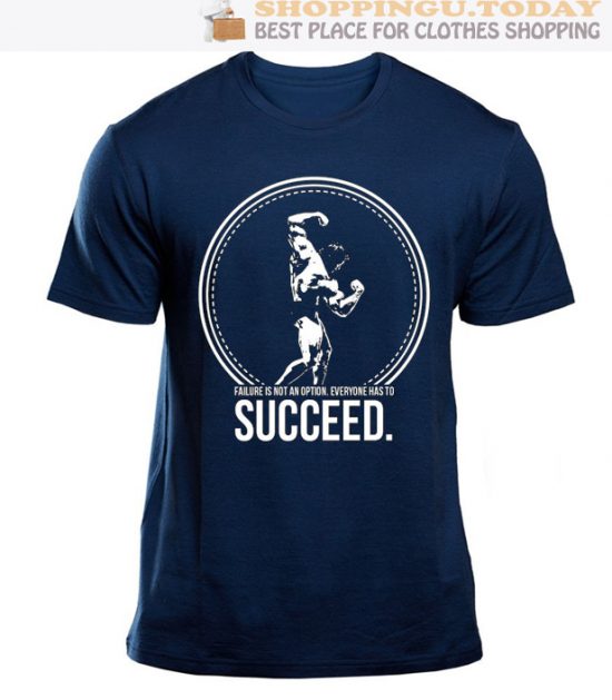 Arnold Schwarzenegger SUCCEED Mens Bodybuilding SP T-shirt