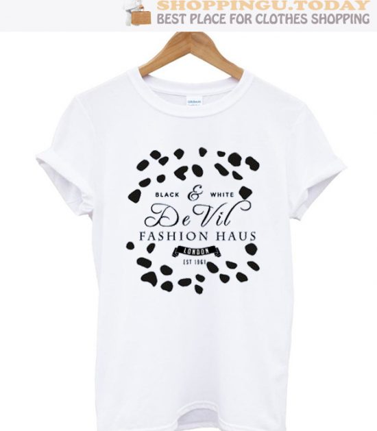 De Vil Fashion Haus 101 Dalmations Cruella De Vil Disney Inspired SP T-Shirt