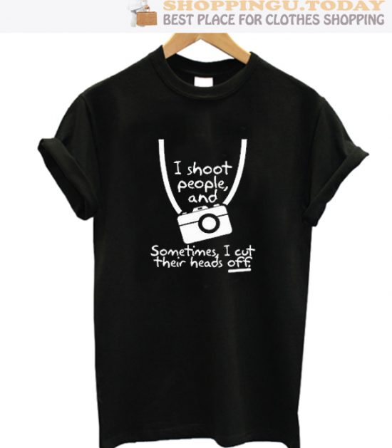 I Shoot People T Shirt black SP T-Shirt