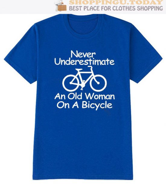 Never Underestimate An Old Woman On A Bicycle SP T-Shirt