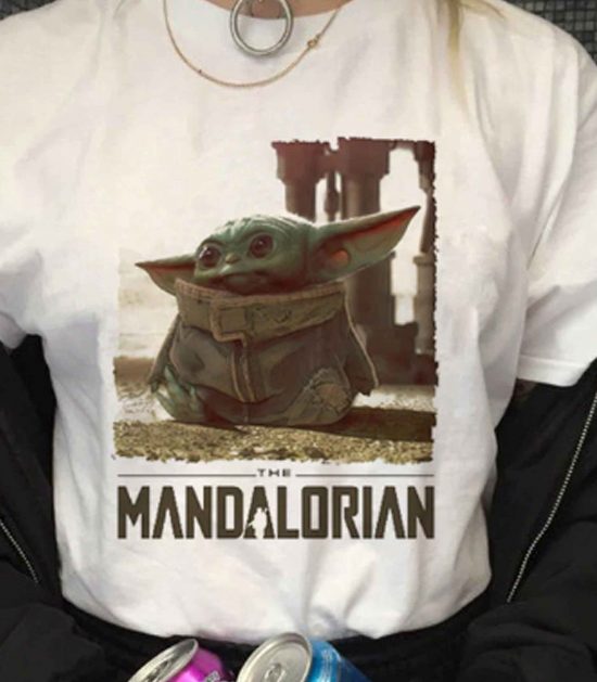 Baby Yoda Men Star Wars Mandalorian LT T-Shirt