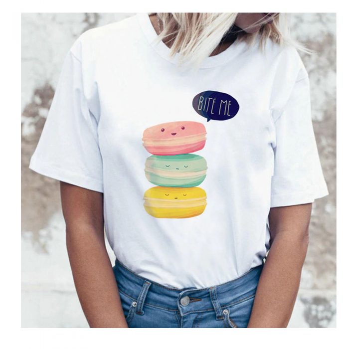 Bite Me Macaroons LT T Shirt