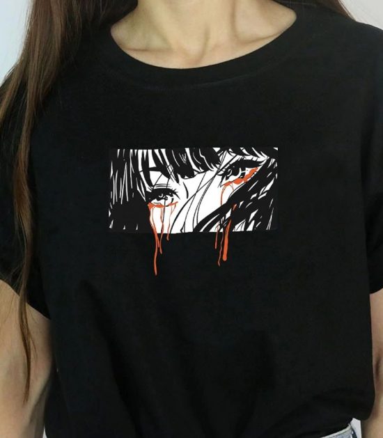 Crying Girl LT T Shirt