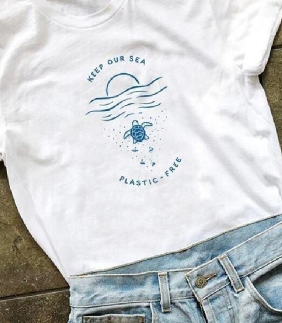 Keep Our Sea Plastic Free LT T Shirt