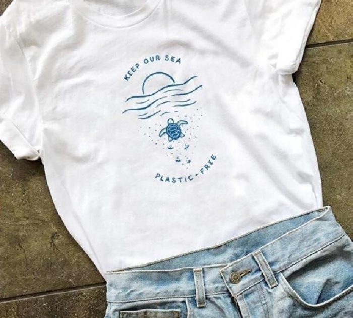 Keep Our Sea Plastic Free LT T Shirt