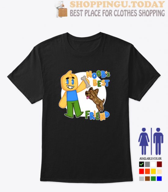 Noob's Best Friend Roblox Noob with dog Roblox inspired Trending T-Shirt