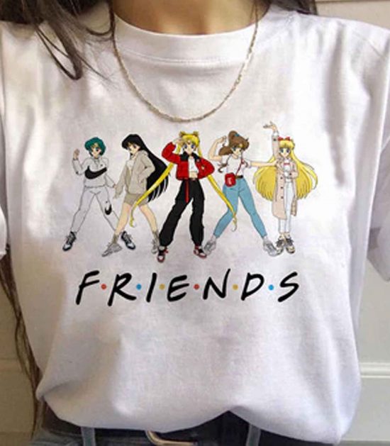 Sailor Moon 90s funny LT T Shirt