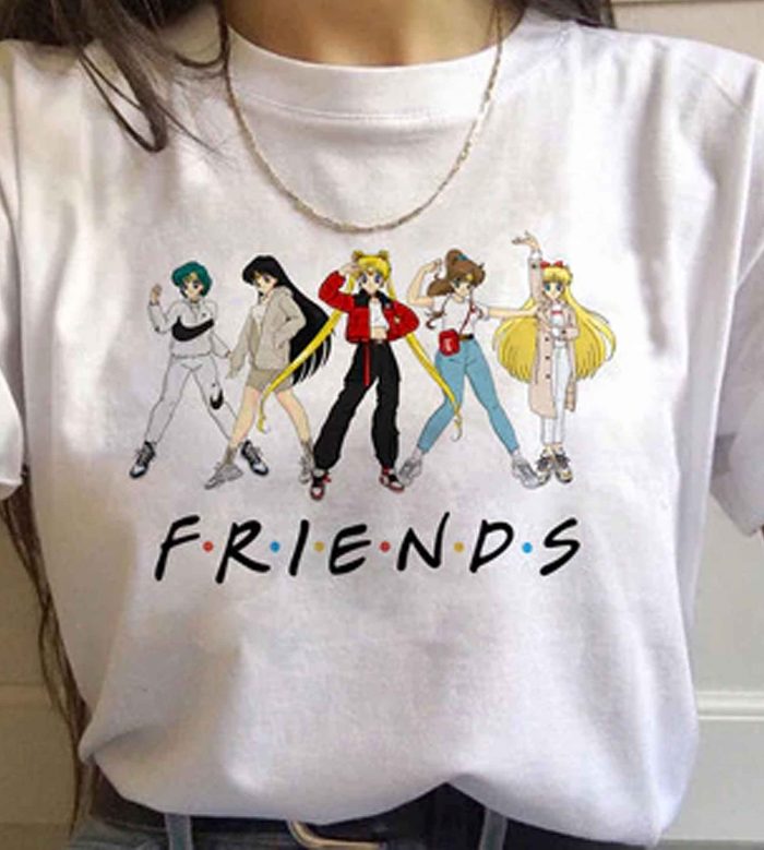 Sailor Moon 90s funny LT T Shirt