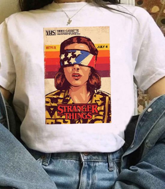 Stranger Things 3 women LT t shirt