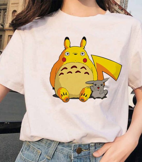 Totoro and Pikachu LT T Shirt