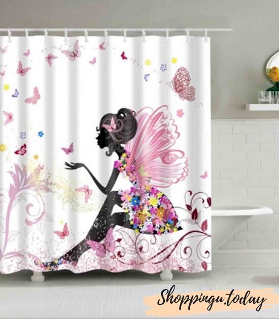 Angel Bathroom Shower Curtain BS0120