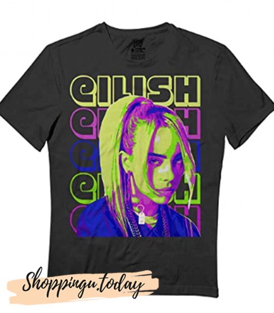 Billie-Eilish Lovers Music Gift Awesome Retro Tshirt