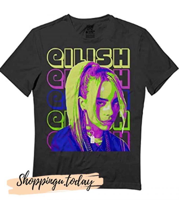 Billie-Eilish Lovers Music Gift Awesome Retro Tshirt