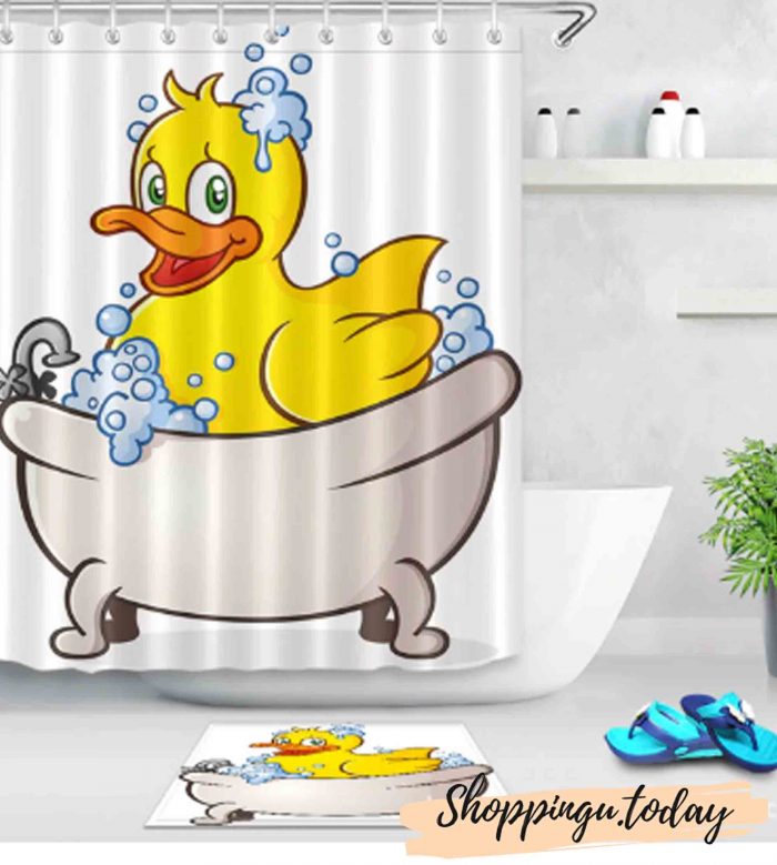 Duck on Bathroom Shower Curtain BS0112