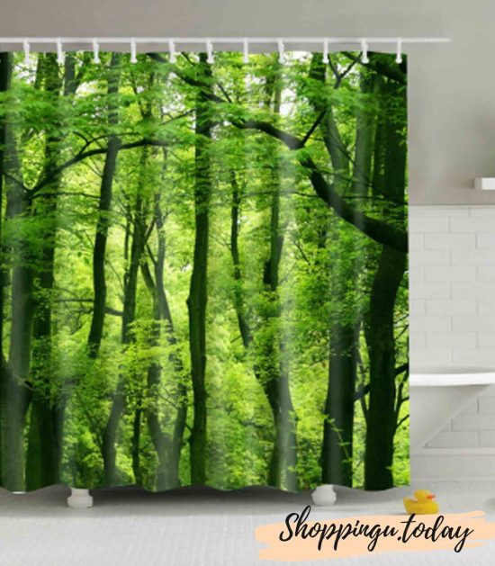 Green Plant beach Shower curtain BS101